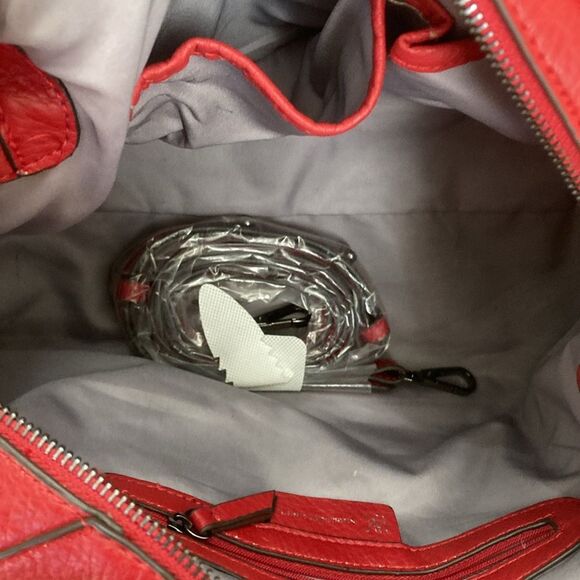 INC International Concepts Red Shoulder Bag with Studded Details - Picture 6 of 9